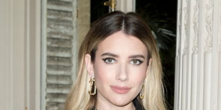 Emma Roberts Has 💯 Legs In A High-Slit Dress And Fishnets In Pics