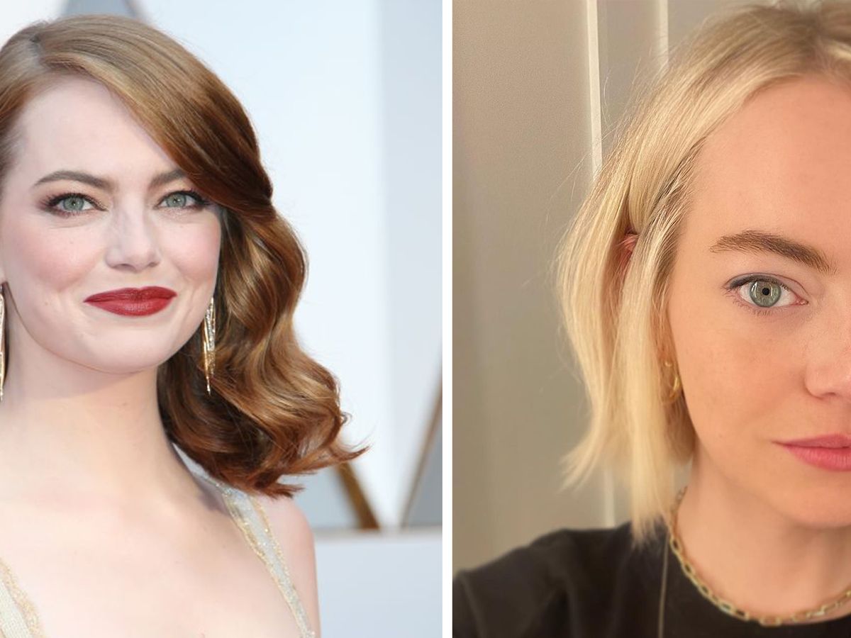 Emma Stone Matches Makeup to Blue Dress: Video