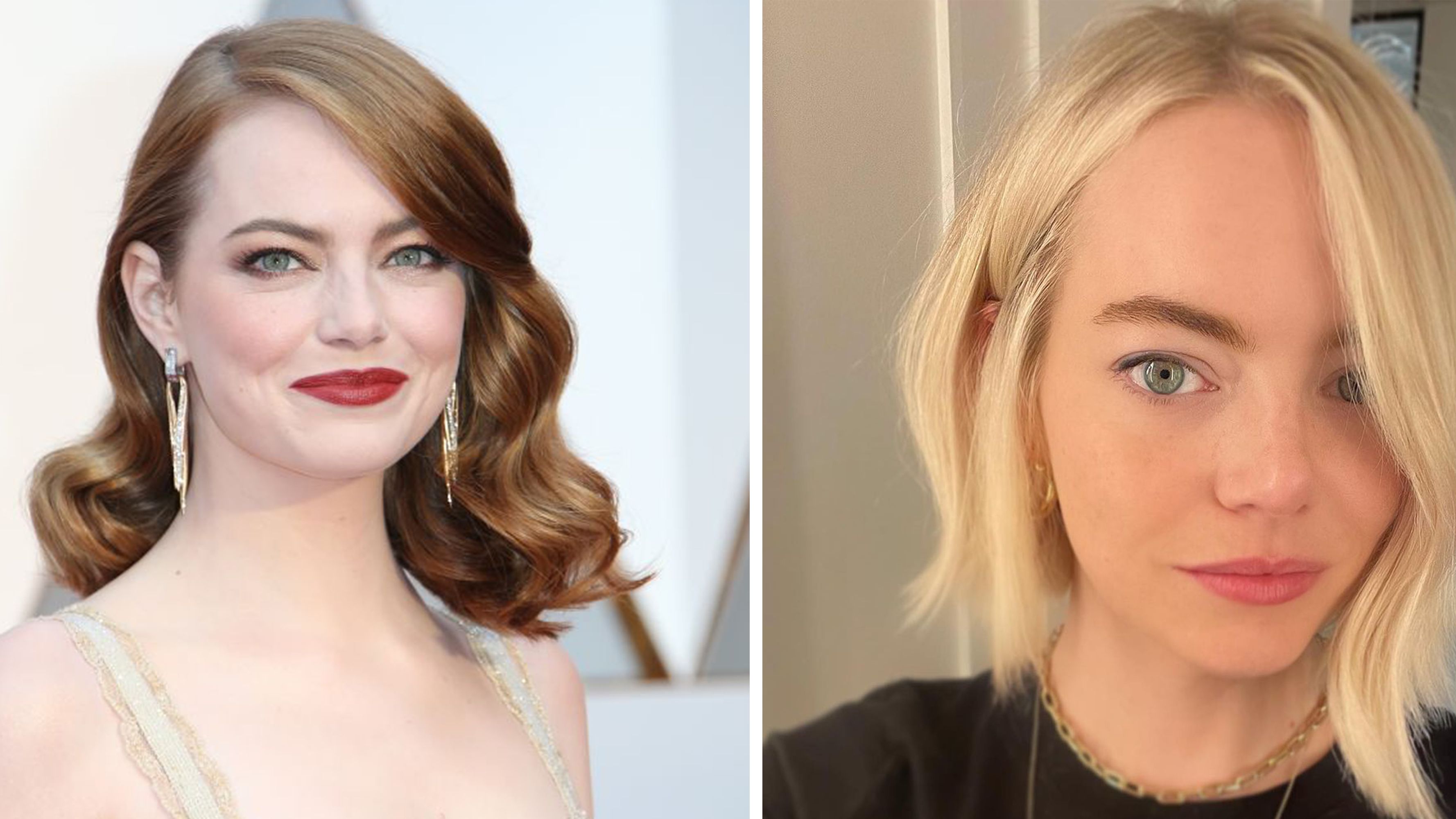 Emma Stone Shows Off Hair