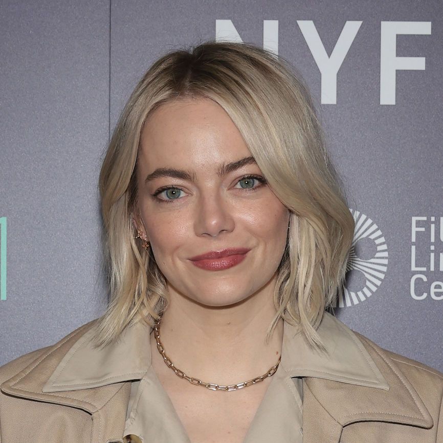 Emma Stone Dons Louis Vuitton Trench-Inspired Mini Dress At NYC Film  Festival
