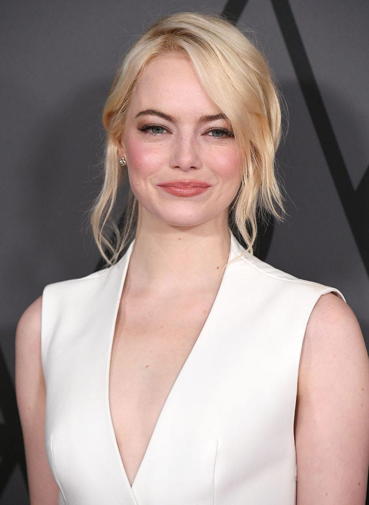 emma stone blonde hair