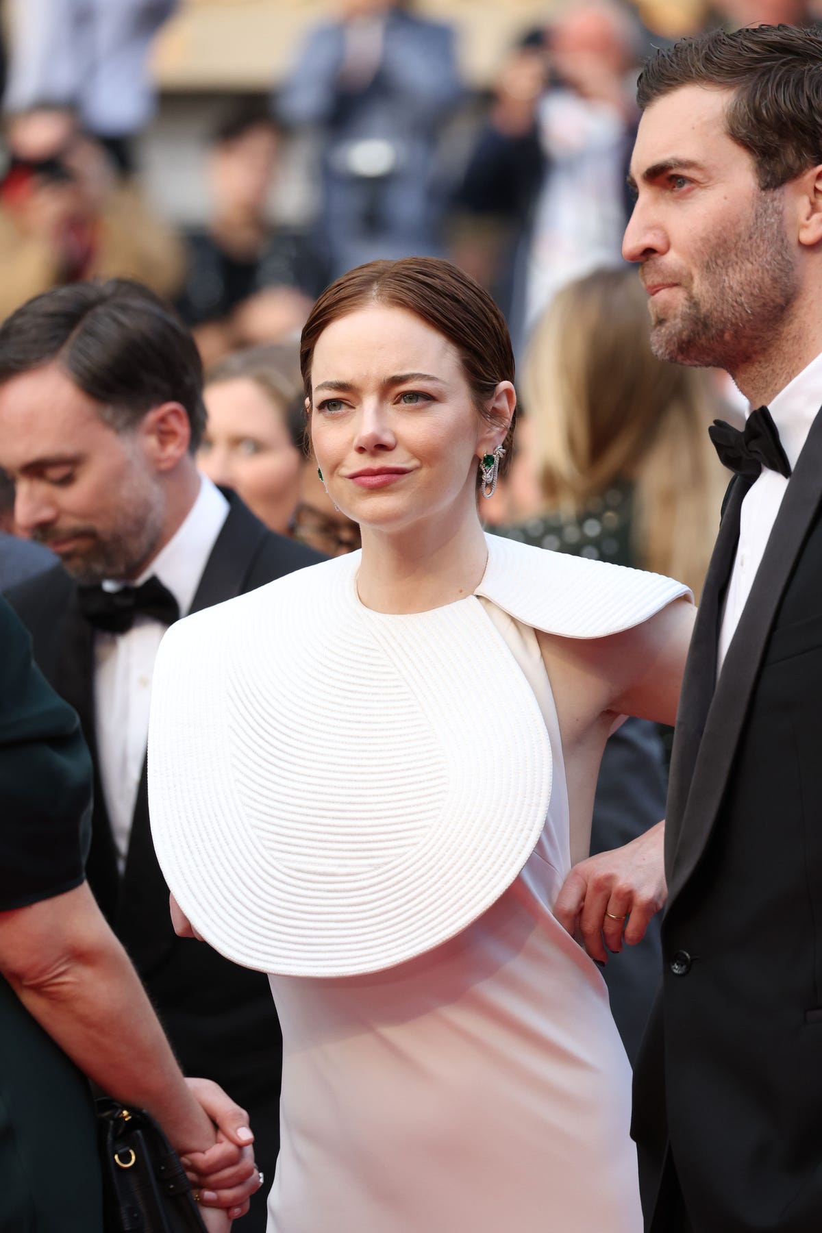 Emma Stone’s White Dress Had the Most Dramatic Neckline at the Cannes Film Festival