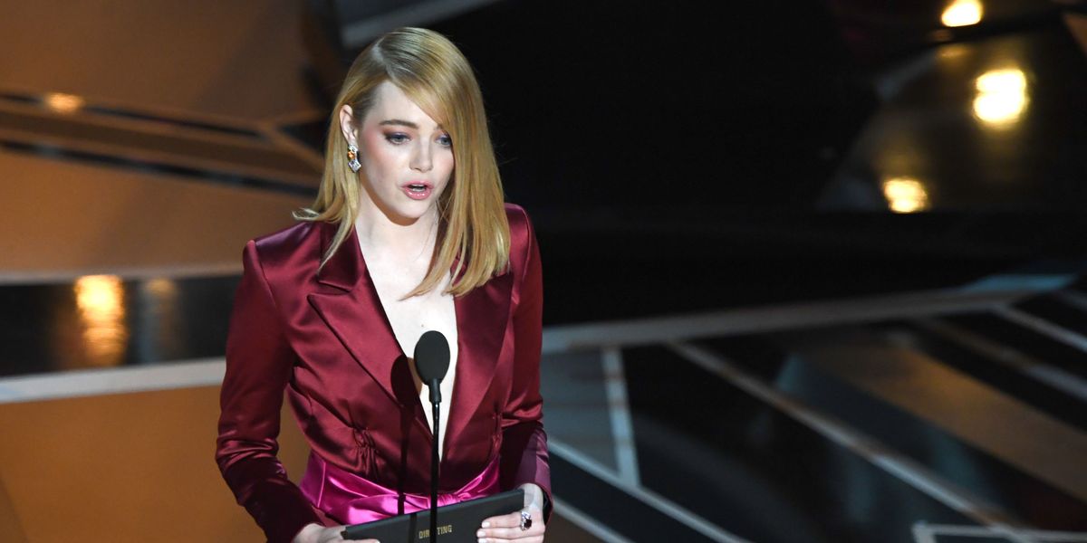 Emma Stone Rocks Chic Pantsuit at Oscars 2018!: Photo 4044118