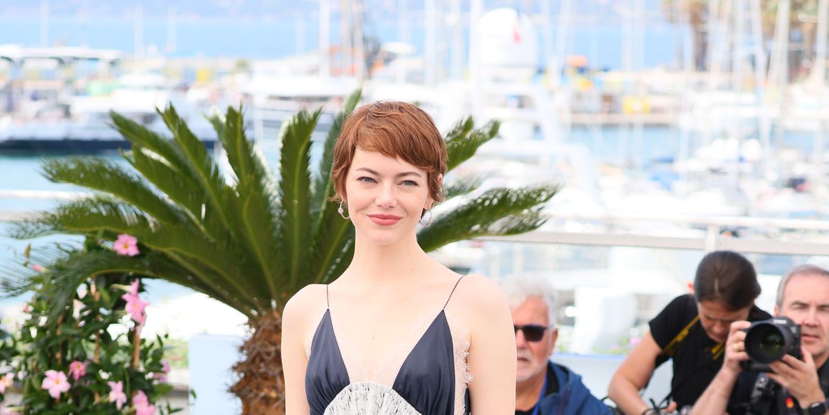 Emma Stone Delivers Boho Romance With Tiered Gown in Cannes