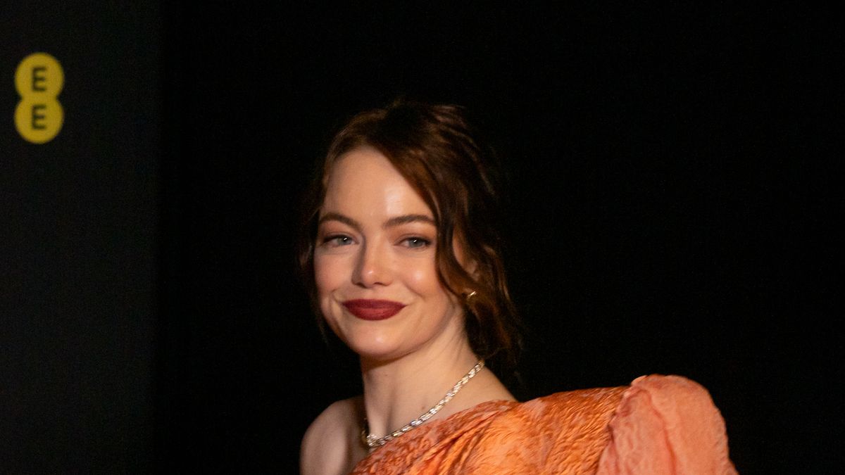 preview for Emma Stone in Louis Vuitton at the 2024 BAFTAs
