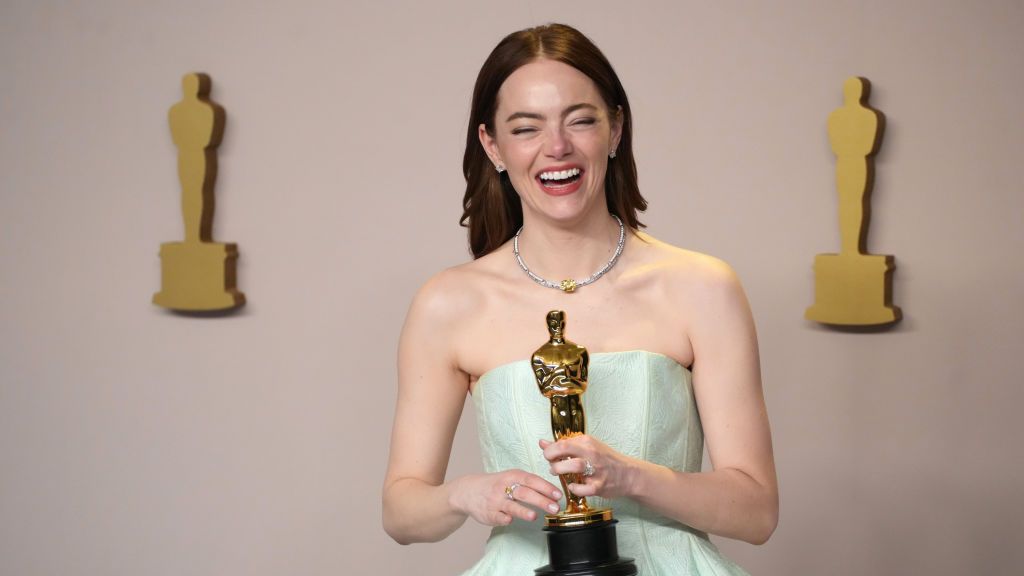 preview for Emma Stone arrives at the 96th annual Academy Awards