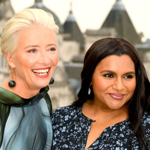london, england   may 17 emma thompson and mindy kaling during the late night photocall at corinthia hotel london on may 17, 2019 in london, england photo by dave j hogangetty images
