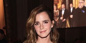 emma watson's bandeau top look is seriously summery