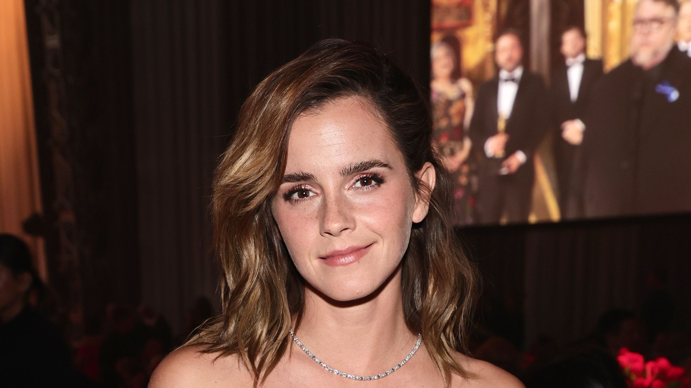 2205px x 1240px - Emma Watson just made a rare appearance at an Oscars party
