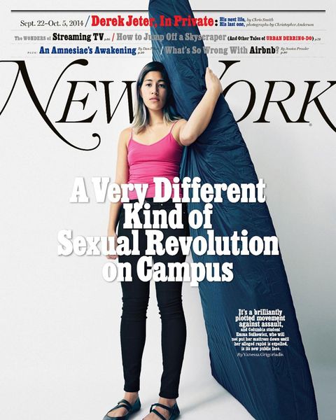 Emma Sulkowicz on the cover of New York Magazine