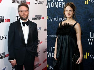 seth rogen sets record straight on what actually happened with emma watson on set of the end