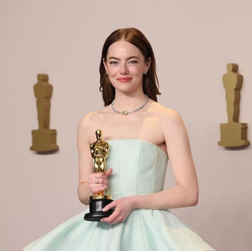 hollywood, california march 10 emma stone, winner of the best actress in a leading role award for poor things, poses in the press room during the 96th annual academy awards at ovation hollywood on march 10, 2024 in hollywood, california photo by rodin eckenrothgetty images