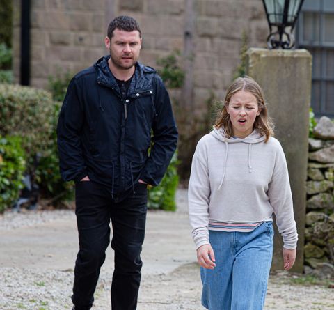 aaron dingle and liv flaherty in emmerdale