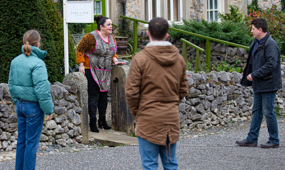 mandy dingle clashes with paul ashdale in emmerdale
