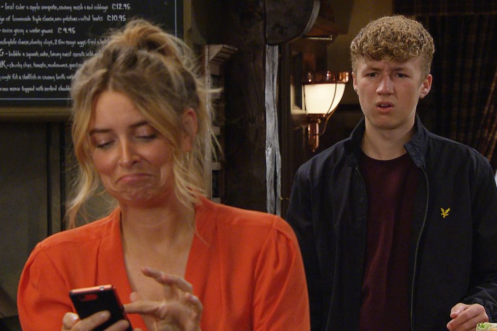 charity dingle and noah dingle in emmerdale