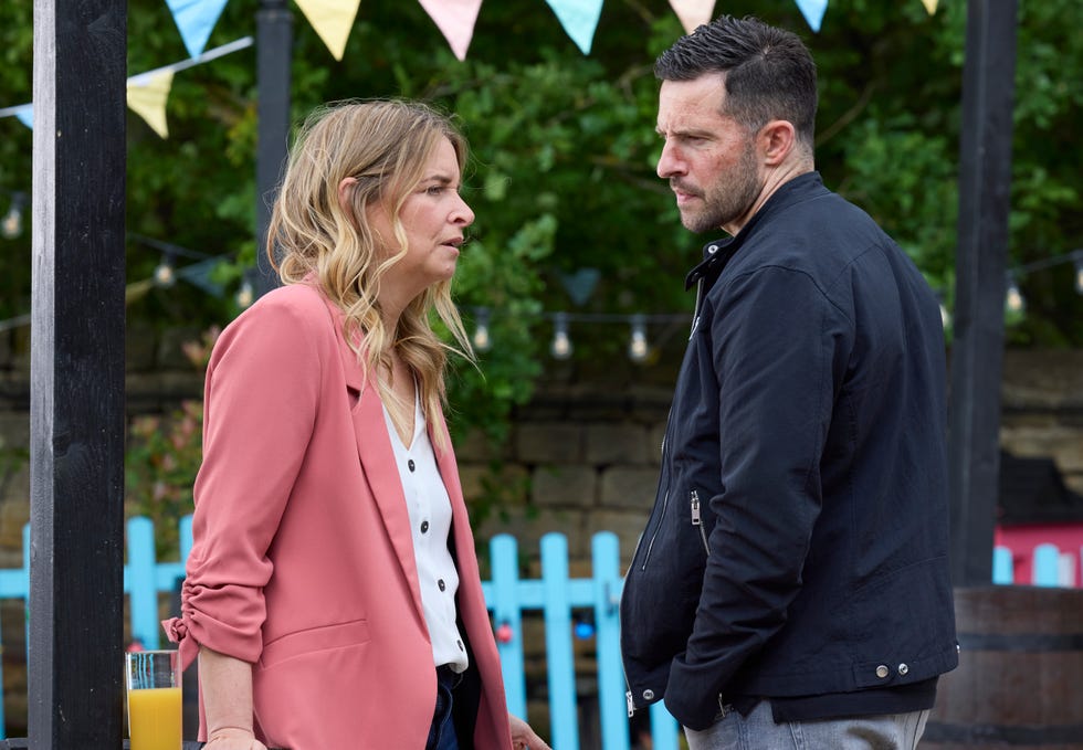 ross barton and charity dingle in emmerdale