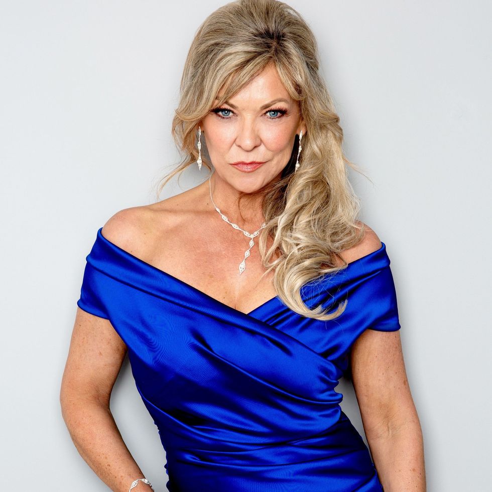 claire king as kim tate in emmerdale