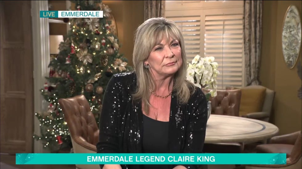 emmerdale star claire king appears on this morning