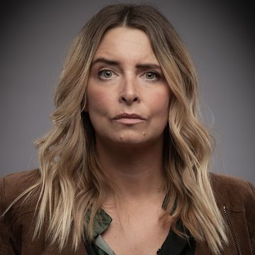 emma atkins as charity dingle in emmerdale