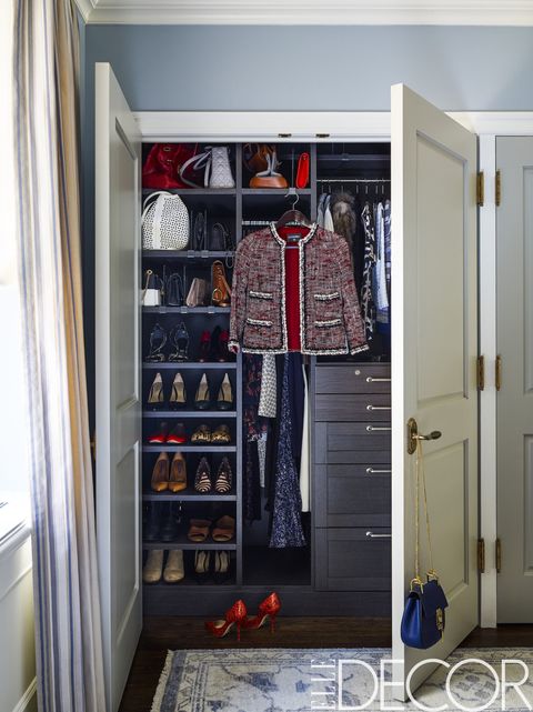 Closet, Room, Shelving, Clothes hanger, Shelf, Fixture, Wardrobe, Door, Collection, Cupboard, 