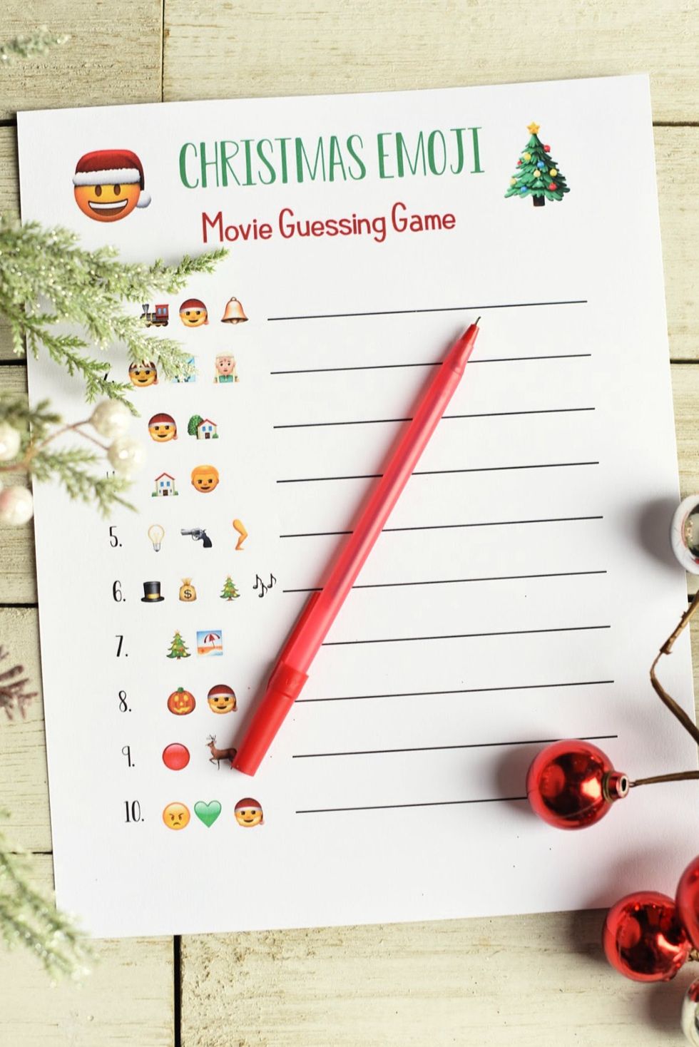 christmas movie emoji guessing game