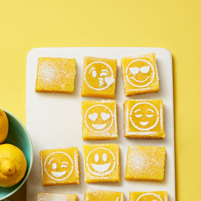 easter desserts emoji lemon squares