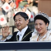 imperial parade for enthronement of naruhito in tokyo