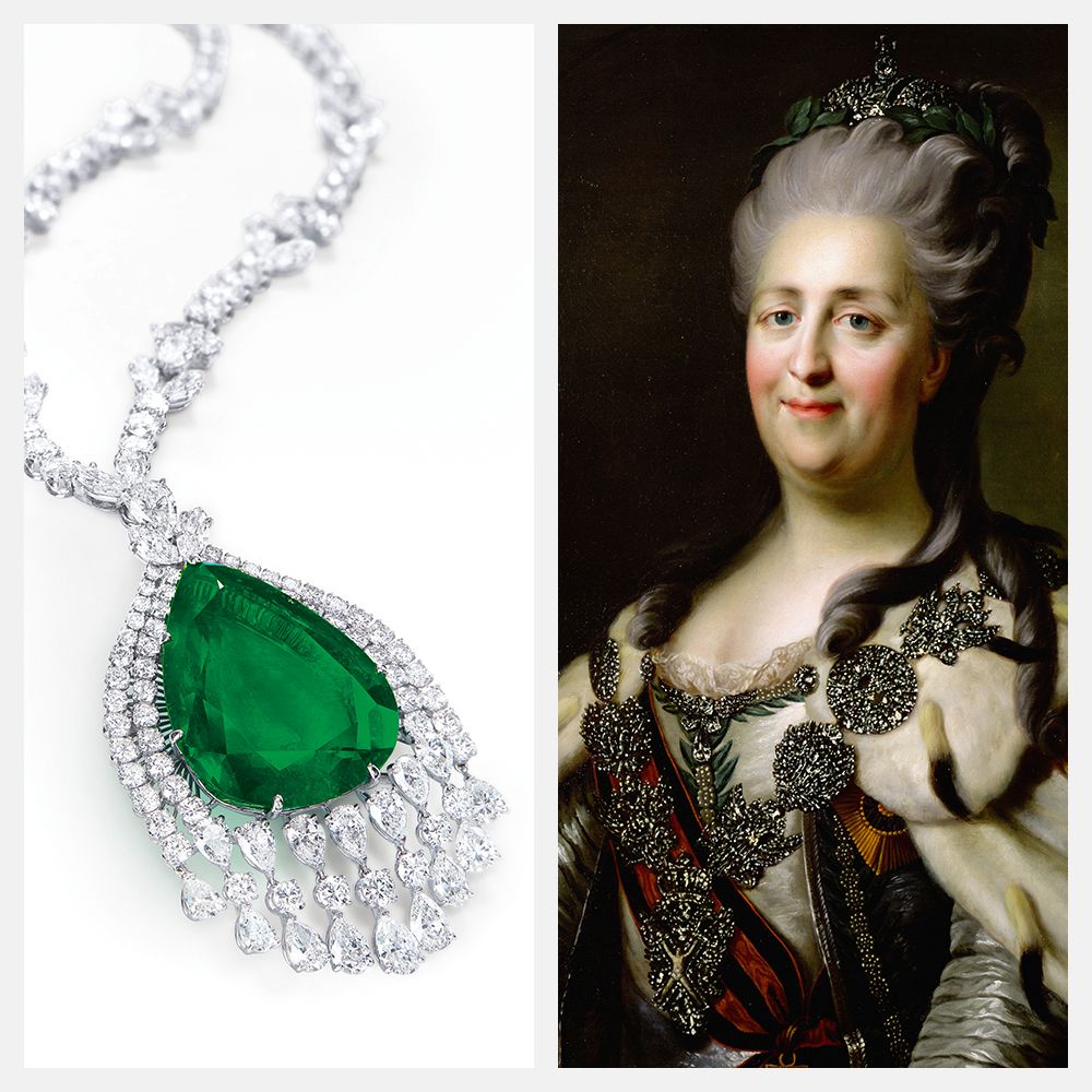 catherine ii russia the great emerald necklace auction christie's