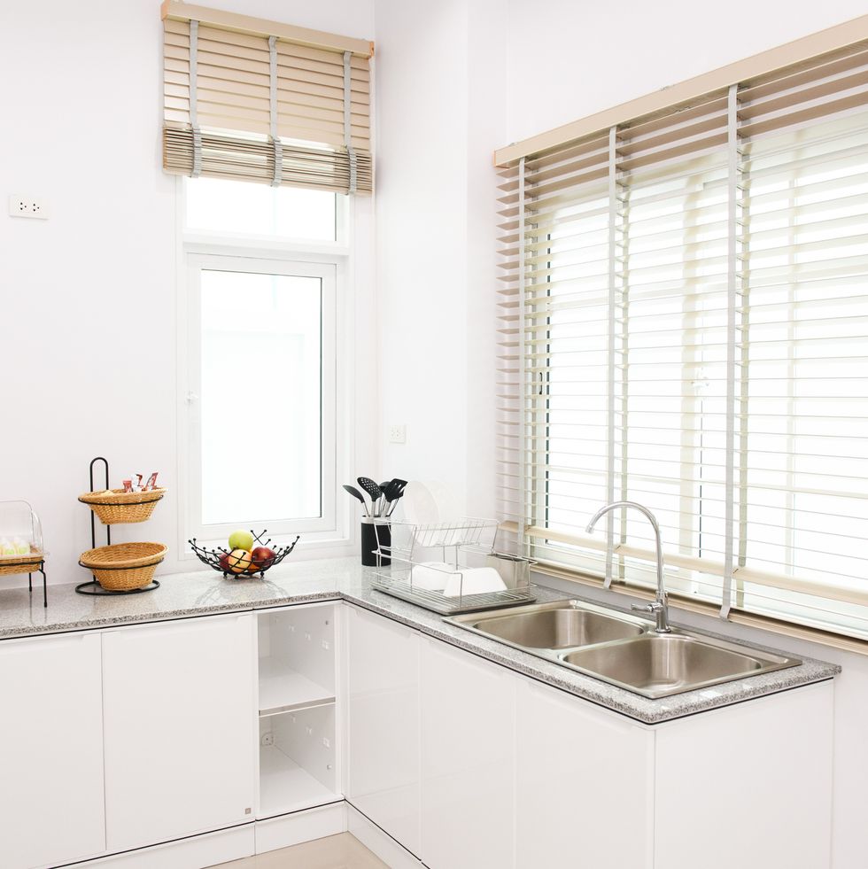 empty kitchen in modern house