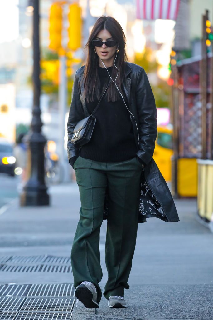 Emily Ratajkowski Wears a Blazer and Bra to Event in NYC: See Photos