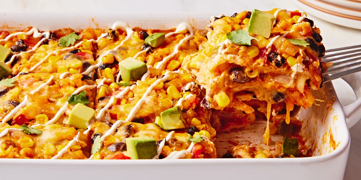 preview for This Chicken Enchilada Casserole Is Filled With All Your Tex Mex Faves