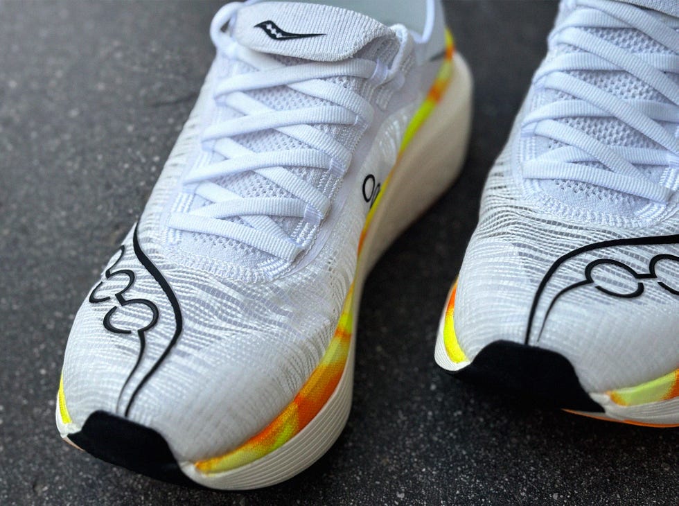 running shoes with a modern design and vibrant accents