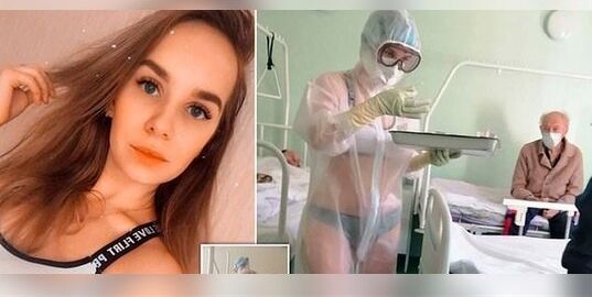 La enfermera rusa en lencería contra el Coronavirus se ha hecho viral por la razón equivocada