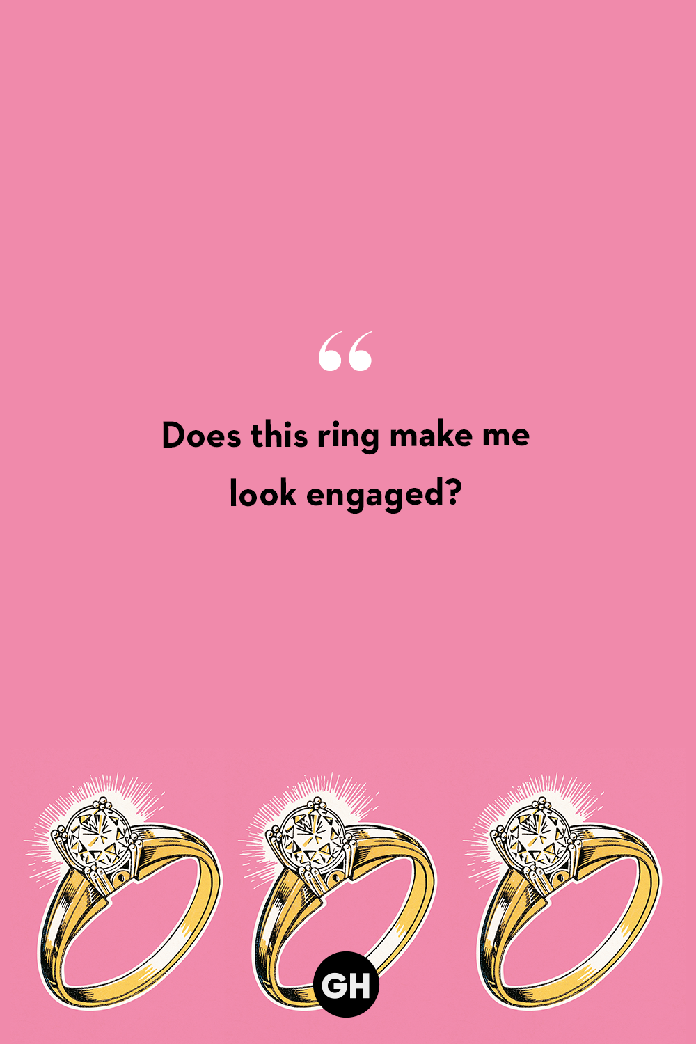 funny engagement rings