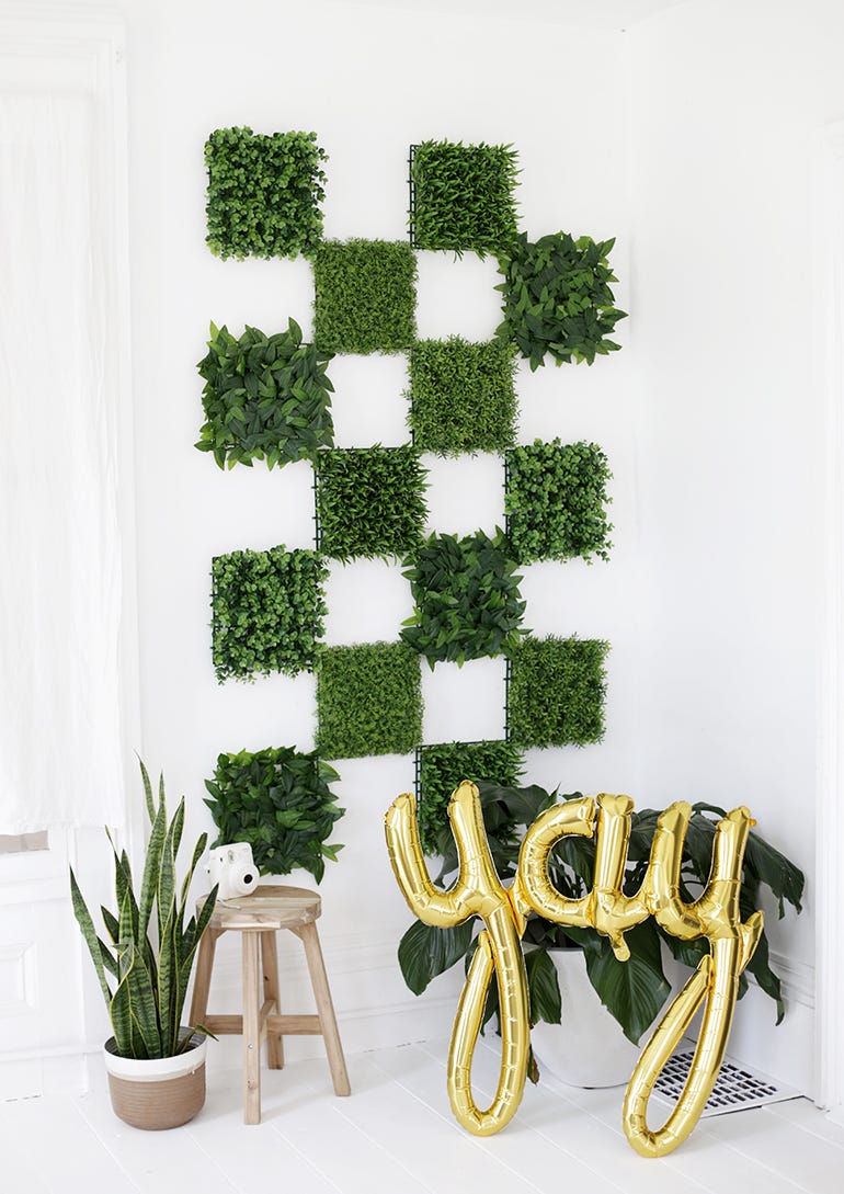 engagement party ideas greenery wall