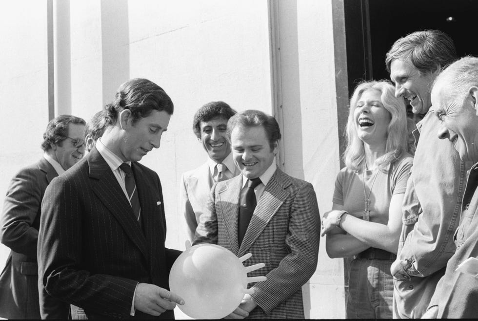 prince charles on the set of mash