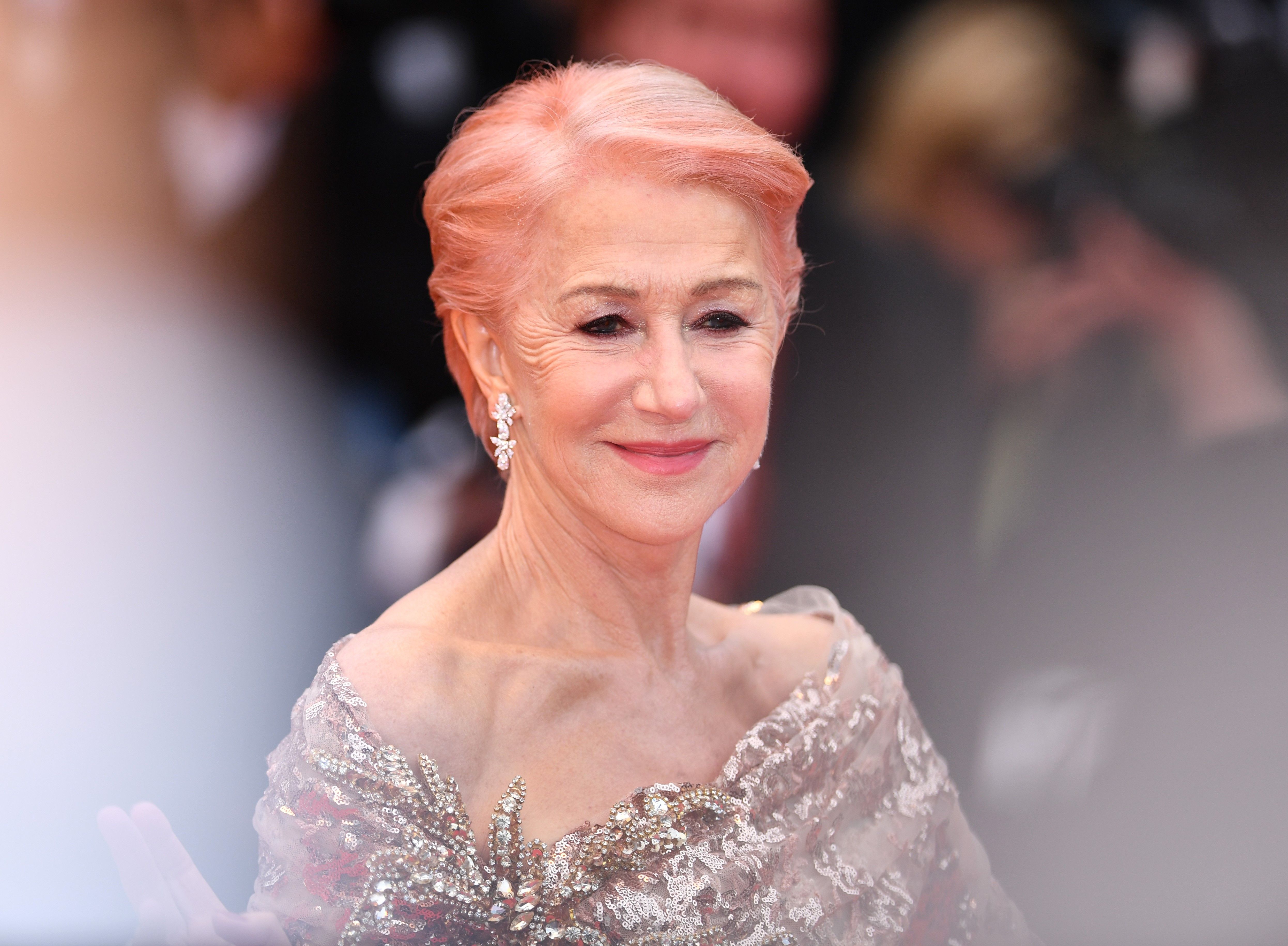 Helen Mirren Debuts Vivid Blue Hair at Cannes Film Festival - See Photos