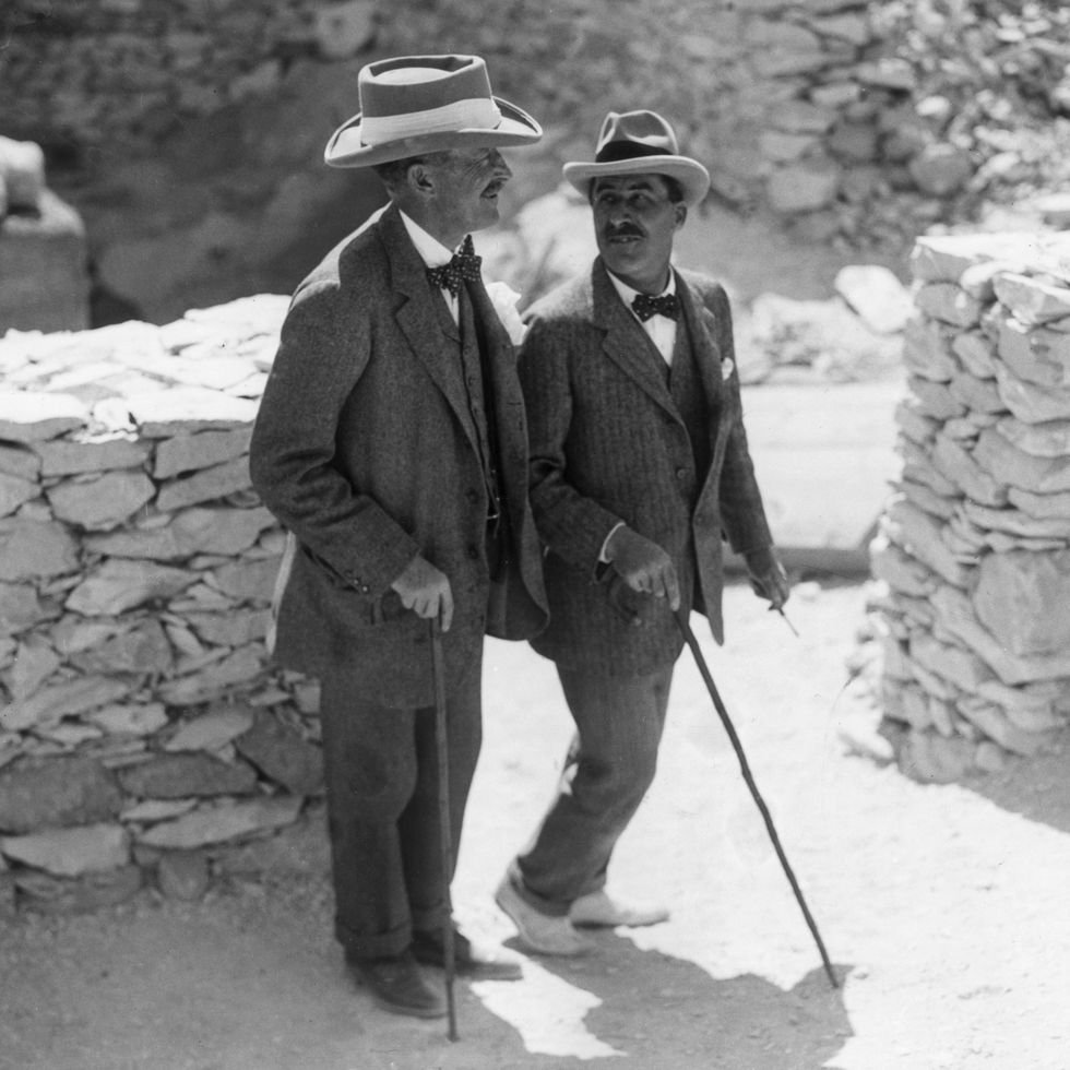 two men at an egyptian excavation site