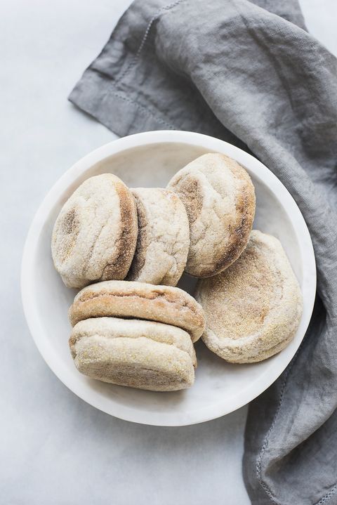 english muffins in bowl