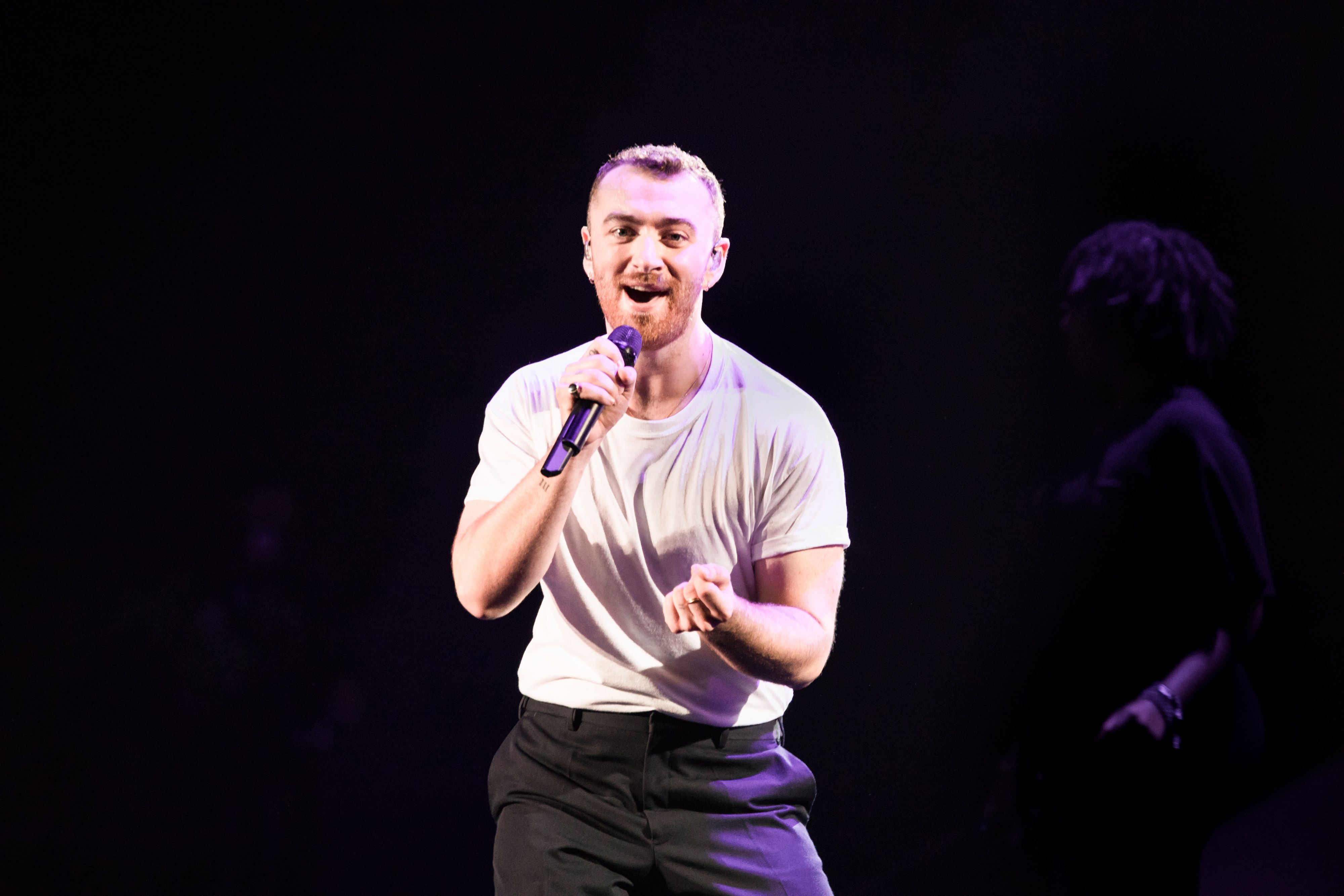 sam smith performs during the thrill of it all world tour 2018 in shanghai