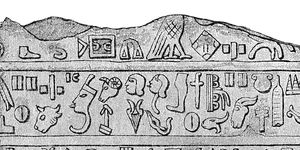 engraving illustration of anatolian hieroglyphs are an indigenous logographic script native to central anatolia, consisting of some 500 signs, commonly known as hittite hieroglyphs