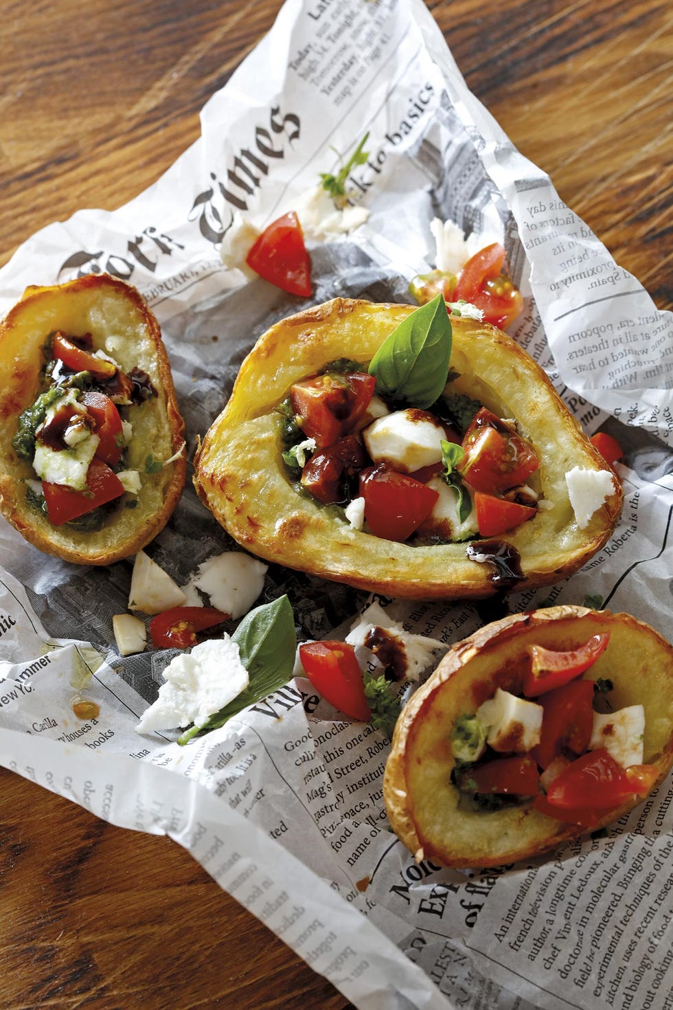 ensalada caprese con patata