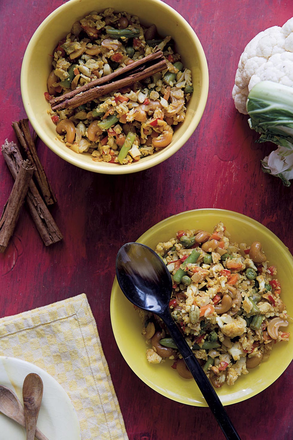 ensalada de coliflor y verduras