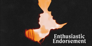 silhouette of couple's faces turned toward each other
