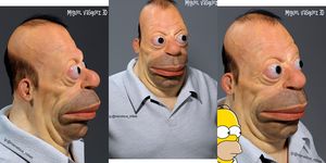 Homer Simpson escultura 3D
