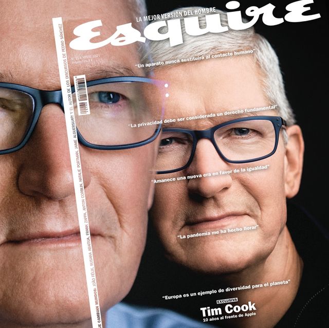 el ceo de apple tim cook, en la portada de la revista esquire en el número de junio de 2021