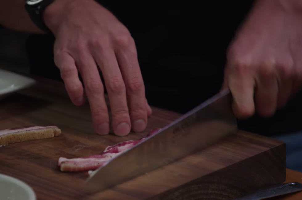 Chef Gordon Ramsay Hell's Kitchen - 7 slot wood kitchen knife