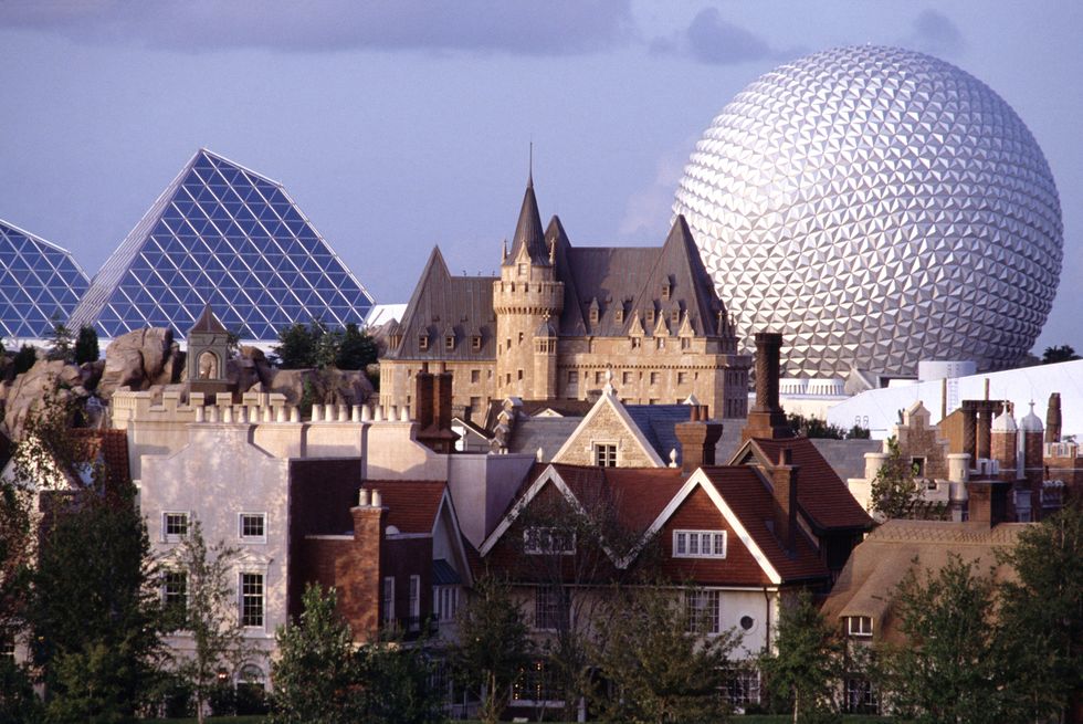 geosphere and worlds showcase at epcot