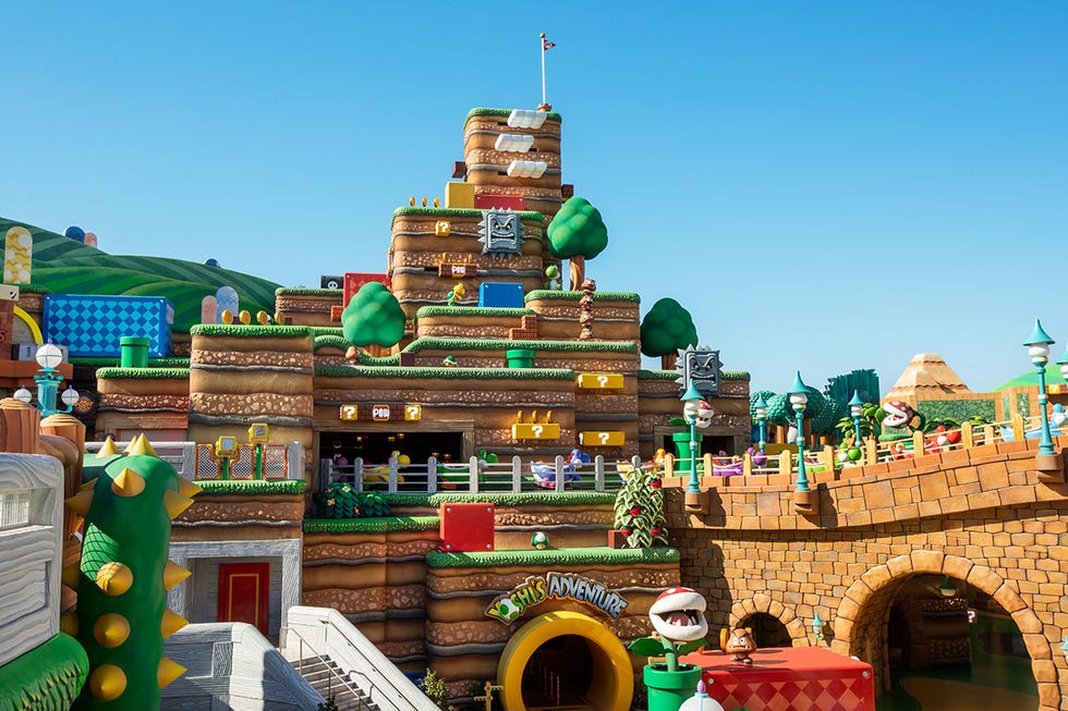 super nintendo world at epic universe looks like it's right out of the game