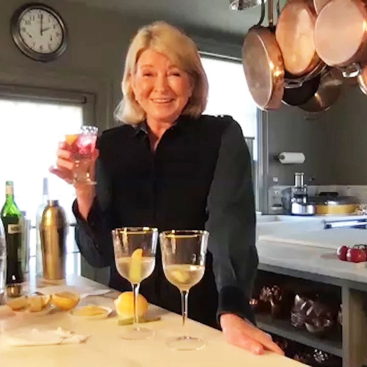 Martha Stewart Stacking Wine Glasses At A Restaurant Is Life Goals